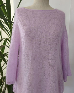 Bluza mohair mov roz