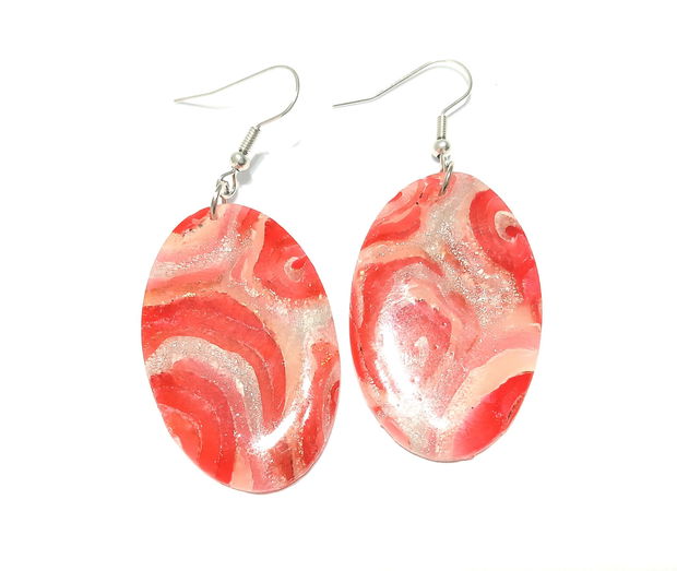 Red ones, cercei din lut polimeric