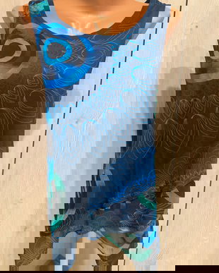 SPLENDIDA BLUZA DESIGUAL ORIGINALA,VASCOZA,MARIME M