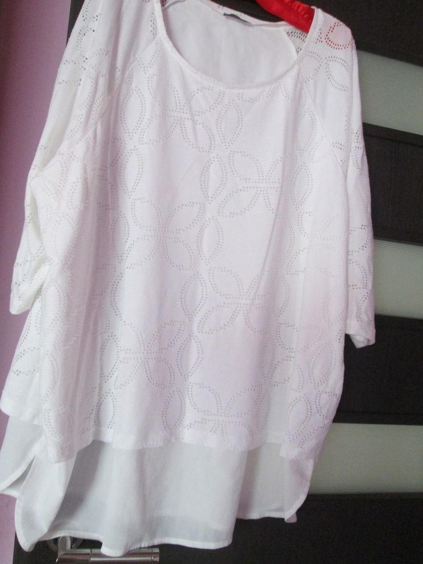 bluza  alba vara eleganta XL