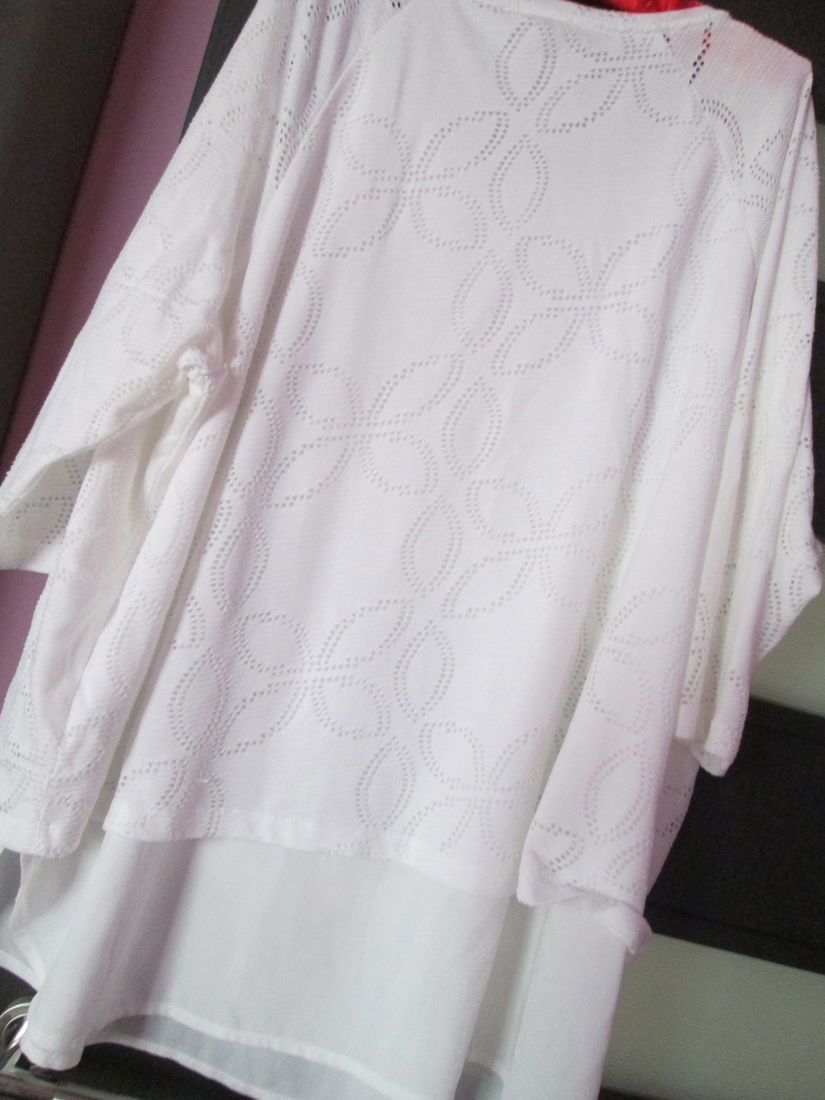 bluza  alba vara eleganta XL