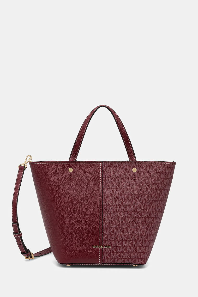 MICHAEL Michael Kors poșetă FLORA culoarea bordo, 30T5GFFT2B