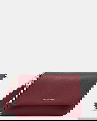 MICHAEL Michael Kors geantă de piele NESSA culoarea bordo, 30T5G8ZM1L