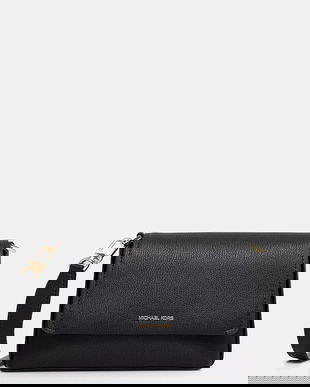 MICHAEL Michael Kors geantă de piele NESSA culoarea negru, 30T5G8ZM1L