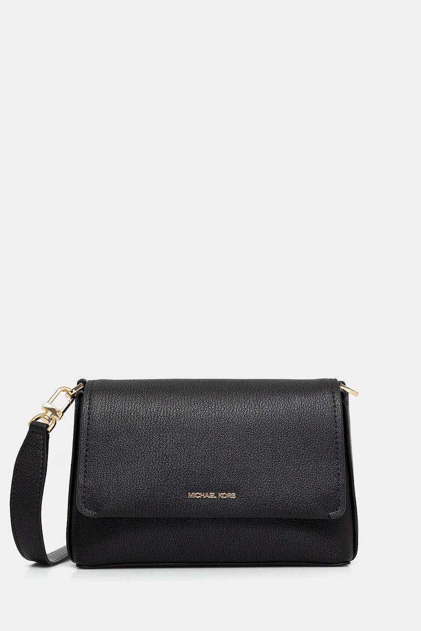 MICHAEL Michael Kors geantă de piele NESSA culoarea negru, 30T5G8ZM1L
