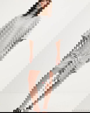 Diesel rochie D-EIVOR culoarea gri, mini, oversize, A19232.0NIAX