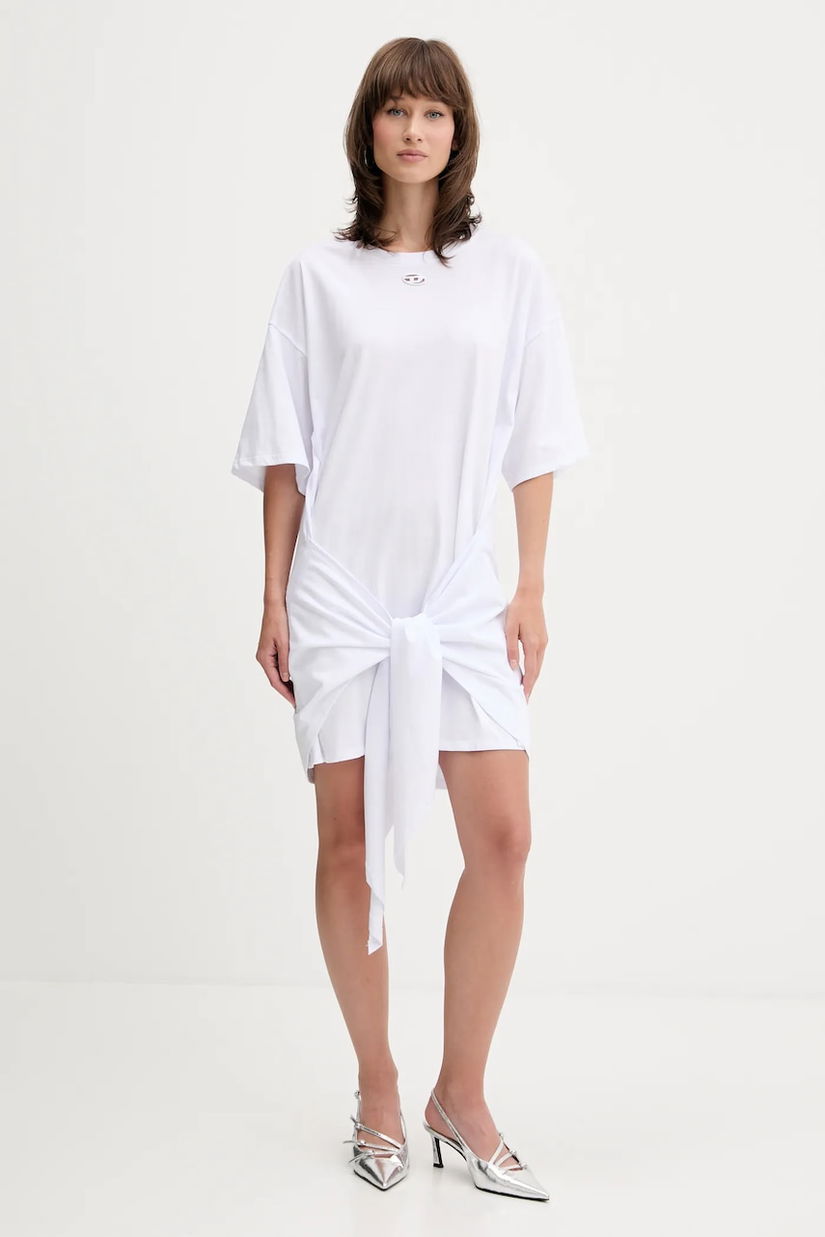Diesel rochie D-EIVOR culoarea alb, mini, oversize, A19232.0NIAX