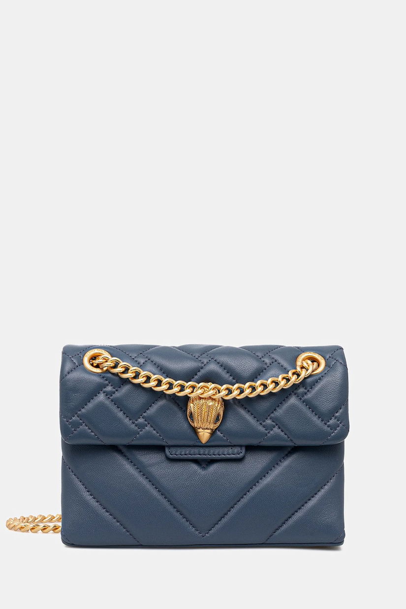 Kurt Geiger London geantă de piele KENSINGTON culoarea albastru marin, 4372889109