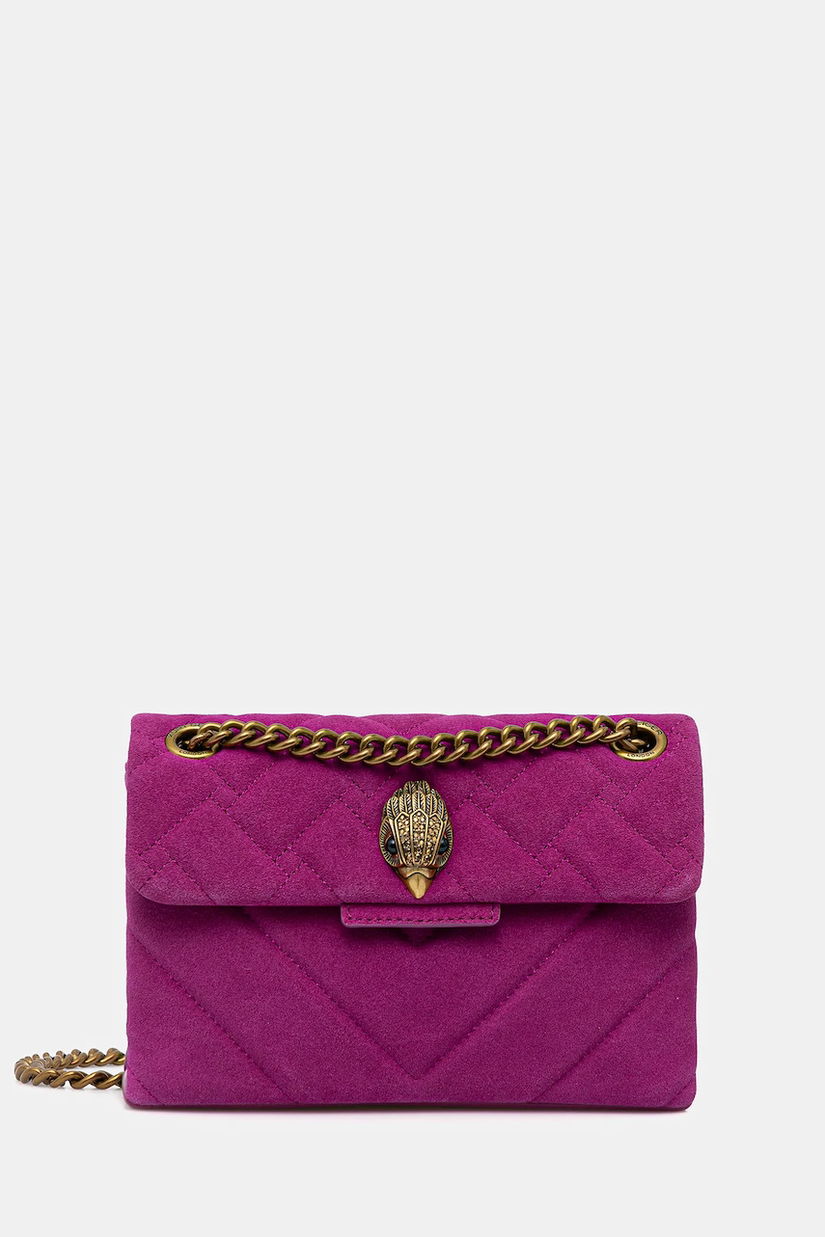 Kurt Geiger London geantă de mână din piele întoarsă KENSINGTON culoarea roz, 4372852219