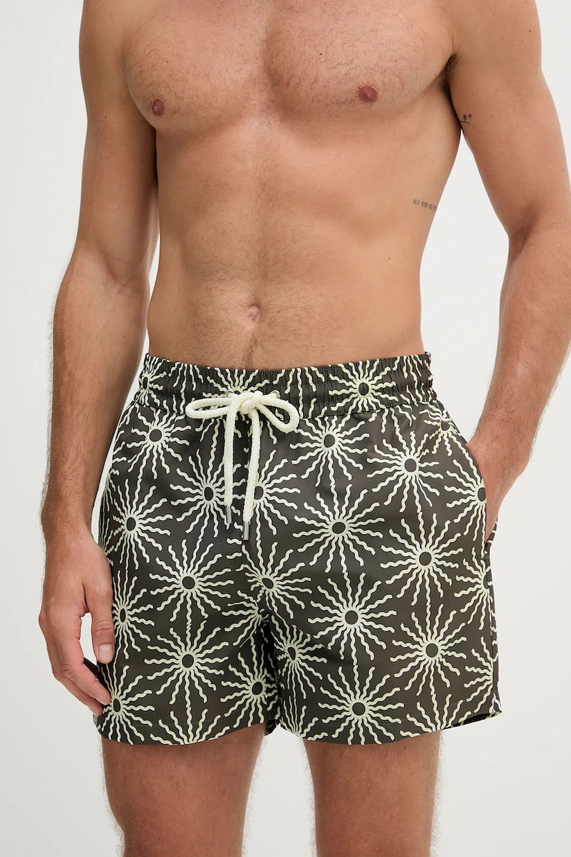 Frescobol Carioca pantaloni scurți de baie culoarea verde, 2614.849