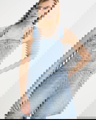 Levi's salopete din denim UTILITY SHORTALL 001UY