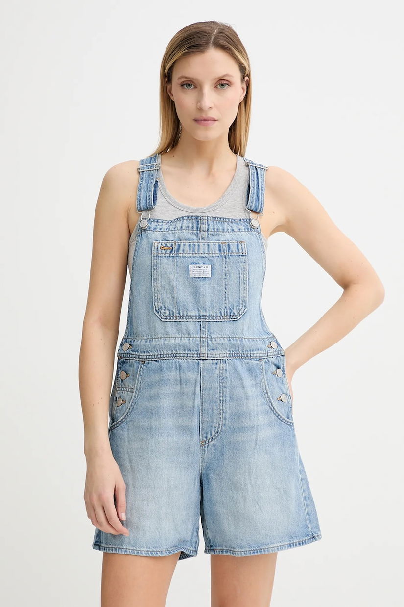 Levi's salopete din denim UTILITY SHORTALL 001UY
