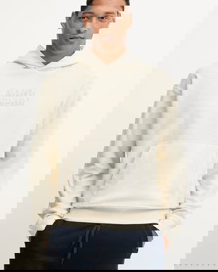 Napapijri hanorac de bumbac B-Comel culoarea bej, cu glugă, cu imprimeu, NP0A88Y8N1J1