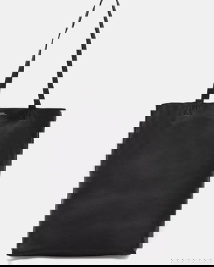 A.P.C. poșetă de piele cabas maiko culoarea negru, PXCBC.M61500