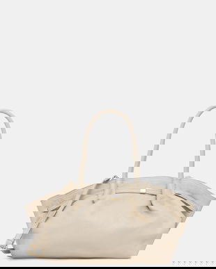 Answear.LAB poseta de piele culoarea bej