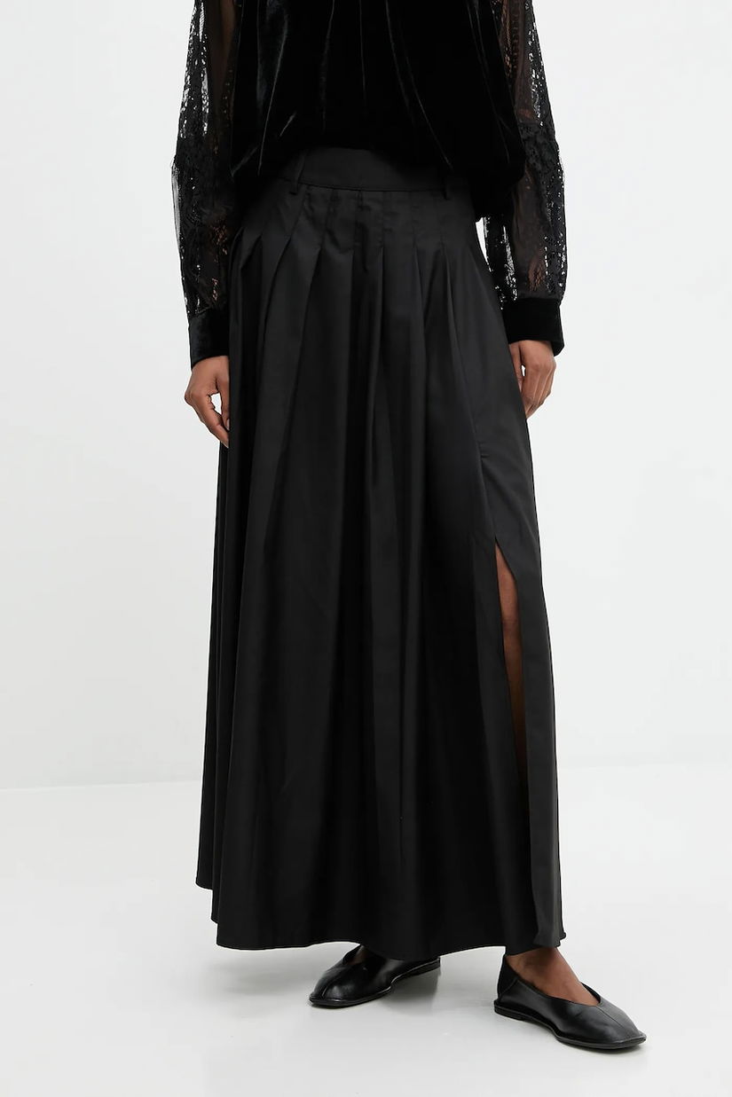 Answear.LAB fusta culoarea negru, maxi, evazati