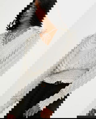 Answear.LAB bluza culoarea bej, modelator