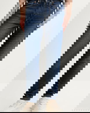 Levi's jeans 515 SLIM FIT STRAIGHT culoarea bleumarin, A7222