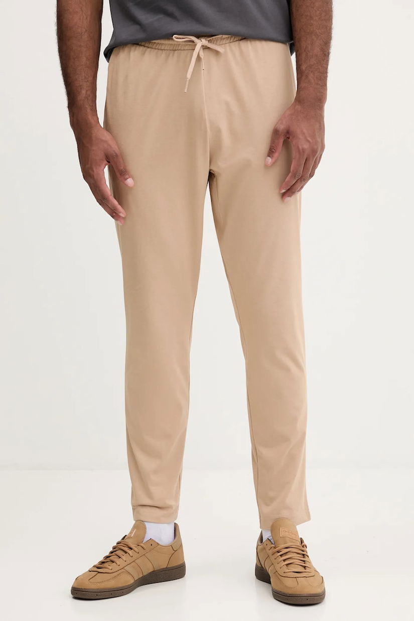 adidas pantaloni de trening 3-Stripes culoarea bej, uni, JX3336