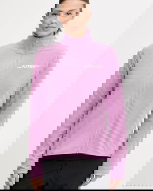 adidas TERREX hanorac în aer liber Multi Essentials culoarea violet, uni, JM3113