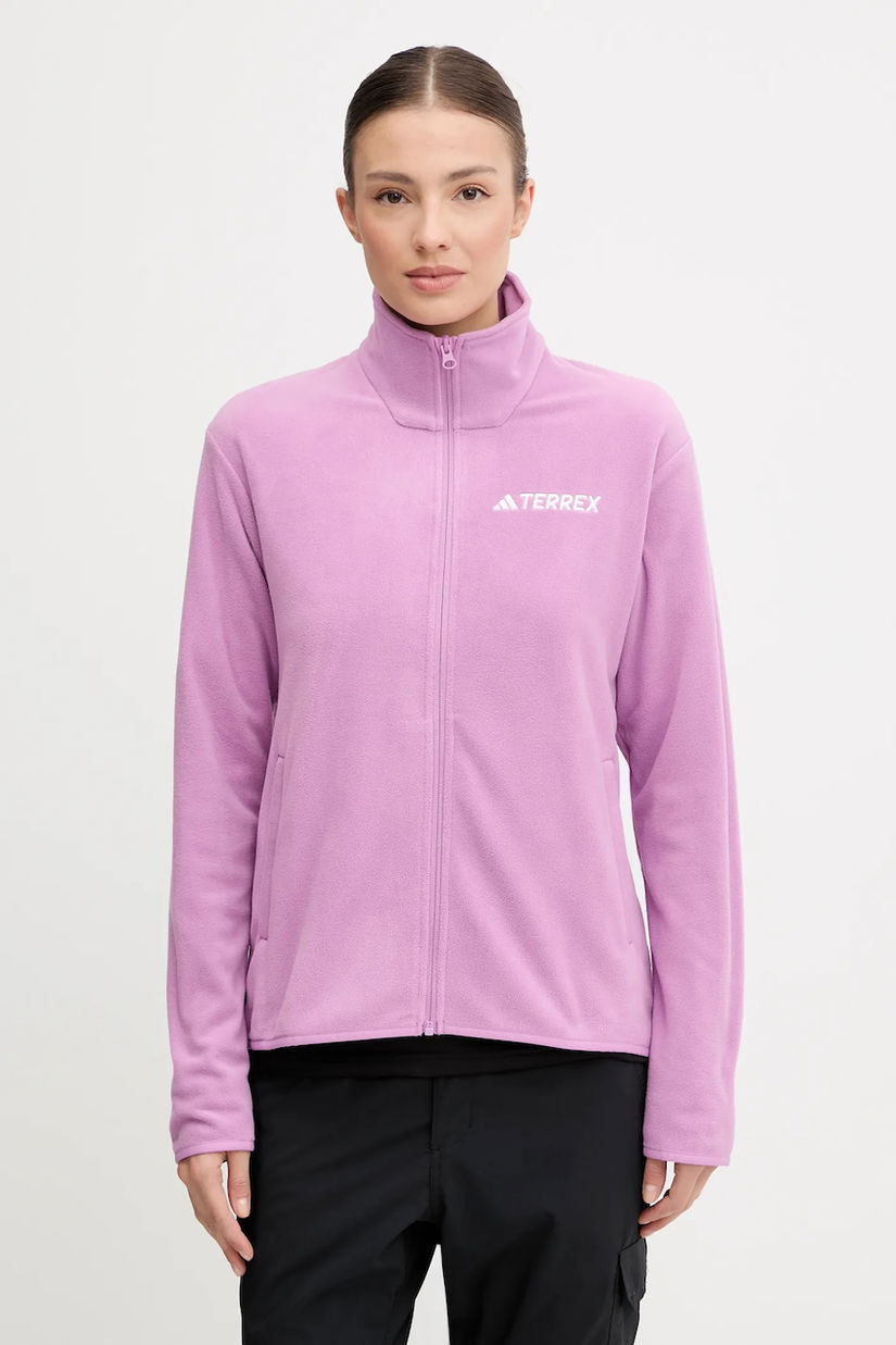 adidas TERREX hanorac în aer liber Multi Essentials culoarea violet, uni, JM3113