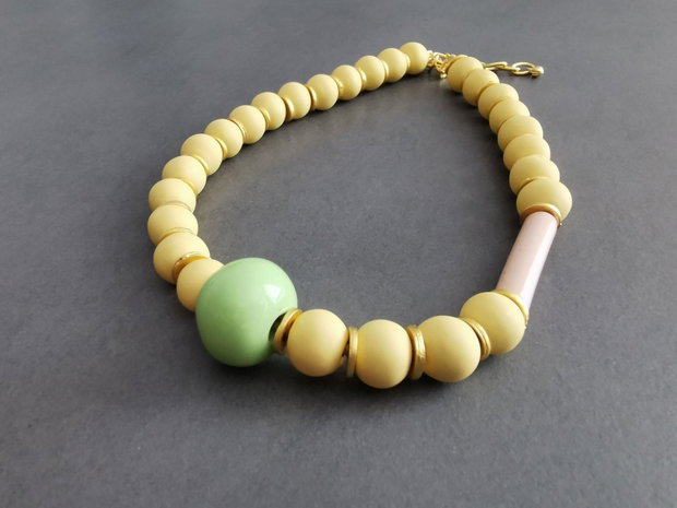Colier cu margele ceramice CC5