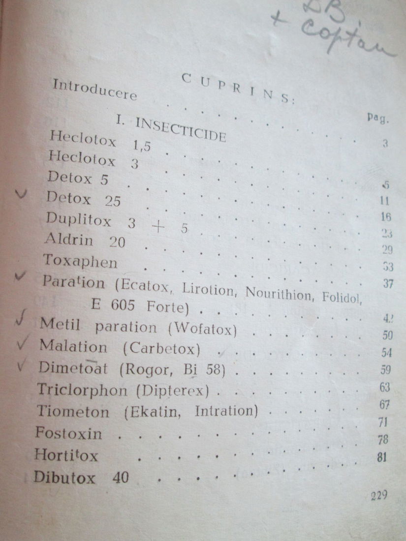 1967 Produse fitofarmaceutice