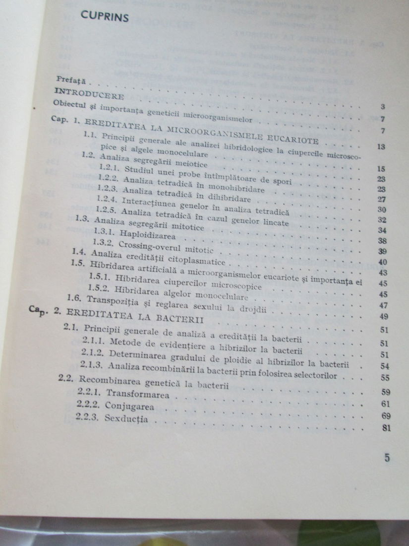 1982 Genetica microorganismelor
