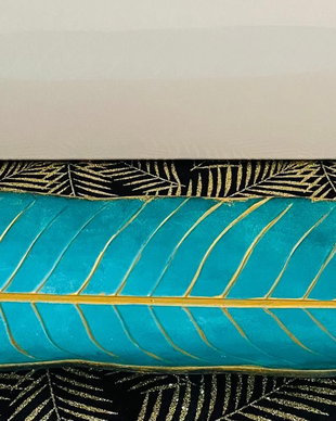 Frunză turcoaz decor