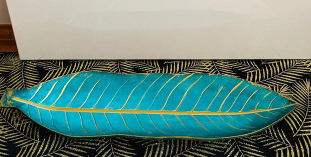 Frunză turcoaz decor