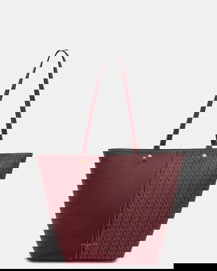 MICHAEL Michael Kors poșetă FLORA culoarea bordo, 30T5GFFT3B