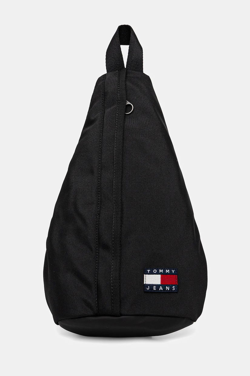 Tommy Jeans rucsac culoarea negru, mic, uni, AM0AM13391