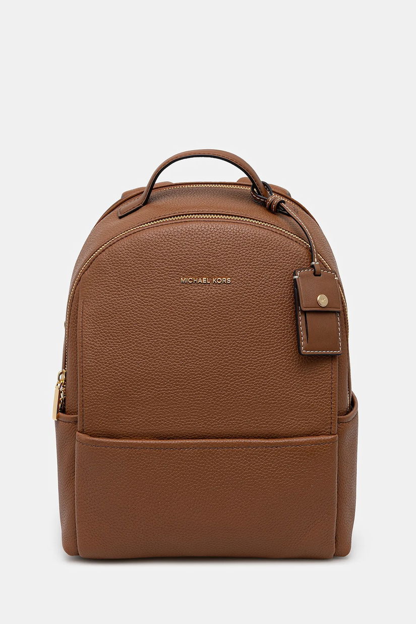 MICHAEL Michael Kors ghiozdan de piele SABLE culoarea maro, mic, uni, 30T5G3XB2L