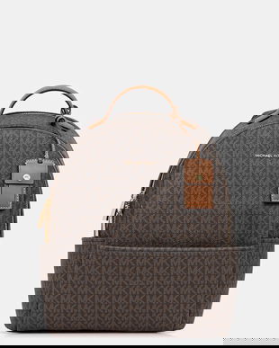 MICHAEL Michael Kors rucsac SABLE culoarea maro, mic, cu imprimeu, 30T5G3XB2B