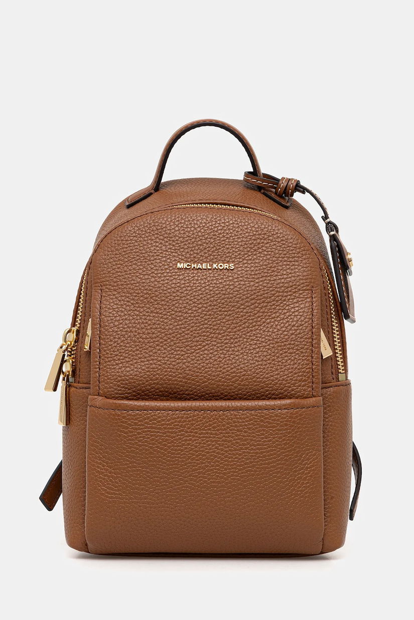 MICHAEL Michael Kors ghiozdan de piele SABLE culoarea maro, mic, uni, 30T5G3XB1L