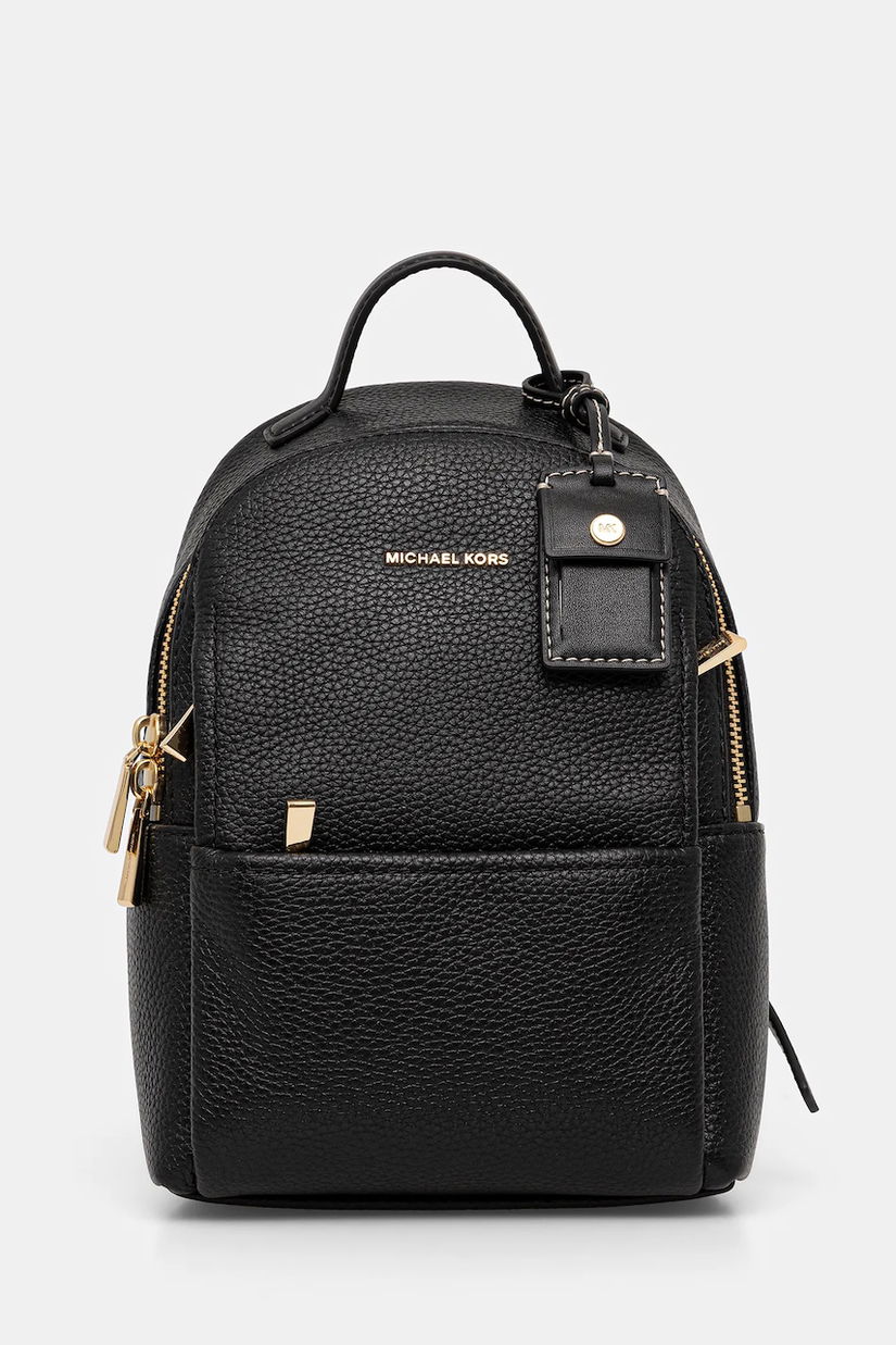 MICHAEL Michael Kors ghiozdan de piele SABLE culoarea negru, mic, uni, 30T5G3XB1L