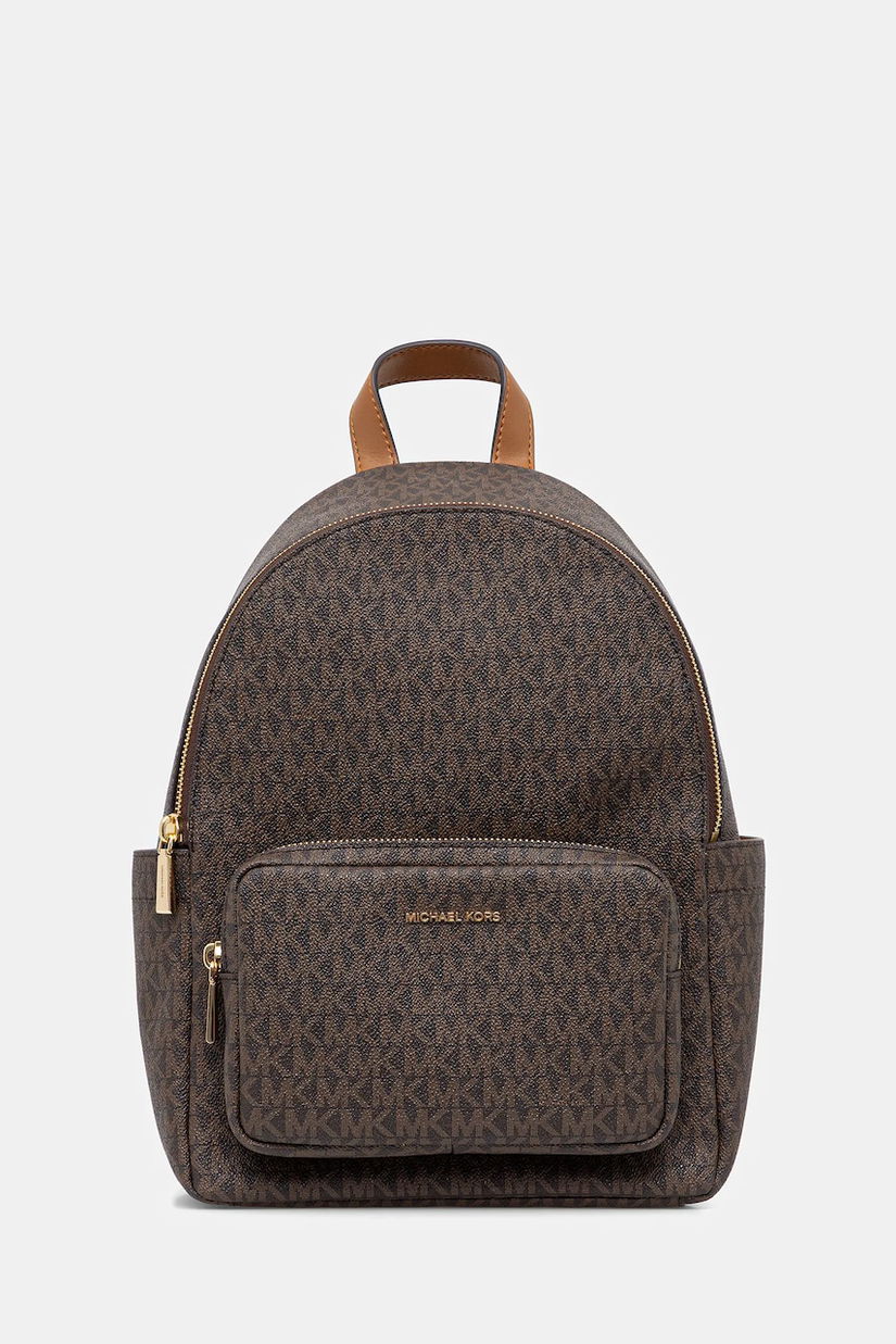 MICHAEL Michael Kors rucsac TANNER culoarea maro, mic, cu imprimeu, 30T5GTNB2B