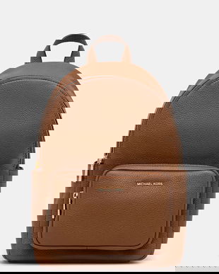 MICHAEL Michael Kors ghiozdan de piele TANNER culoarea maro, mic, uni, 30T5GTNB2L