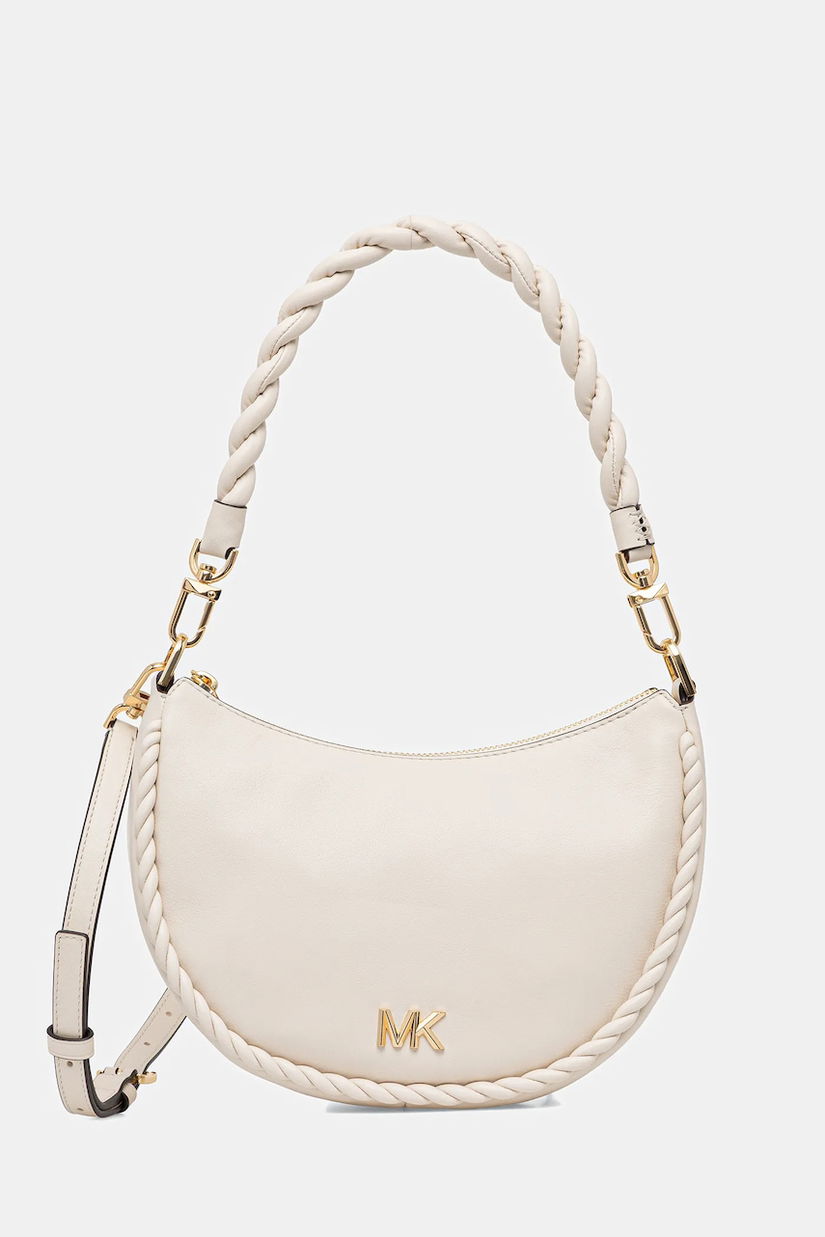 MICHAEL Michael Kors geantă de piele KYLA culoarea bej, 32T5G8QU1L