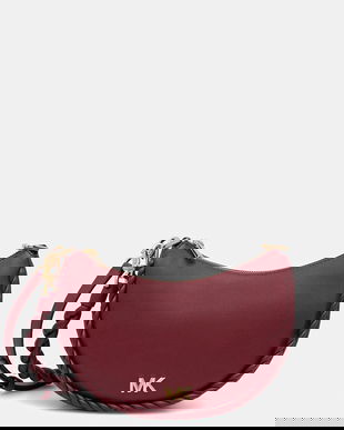 MICHAEL Michael Kors geantă de piele KYLA culoarea bordo, 32T5G8QU1L