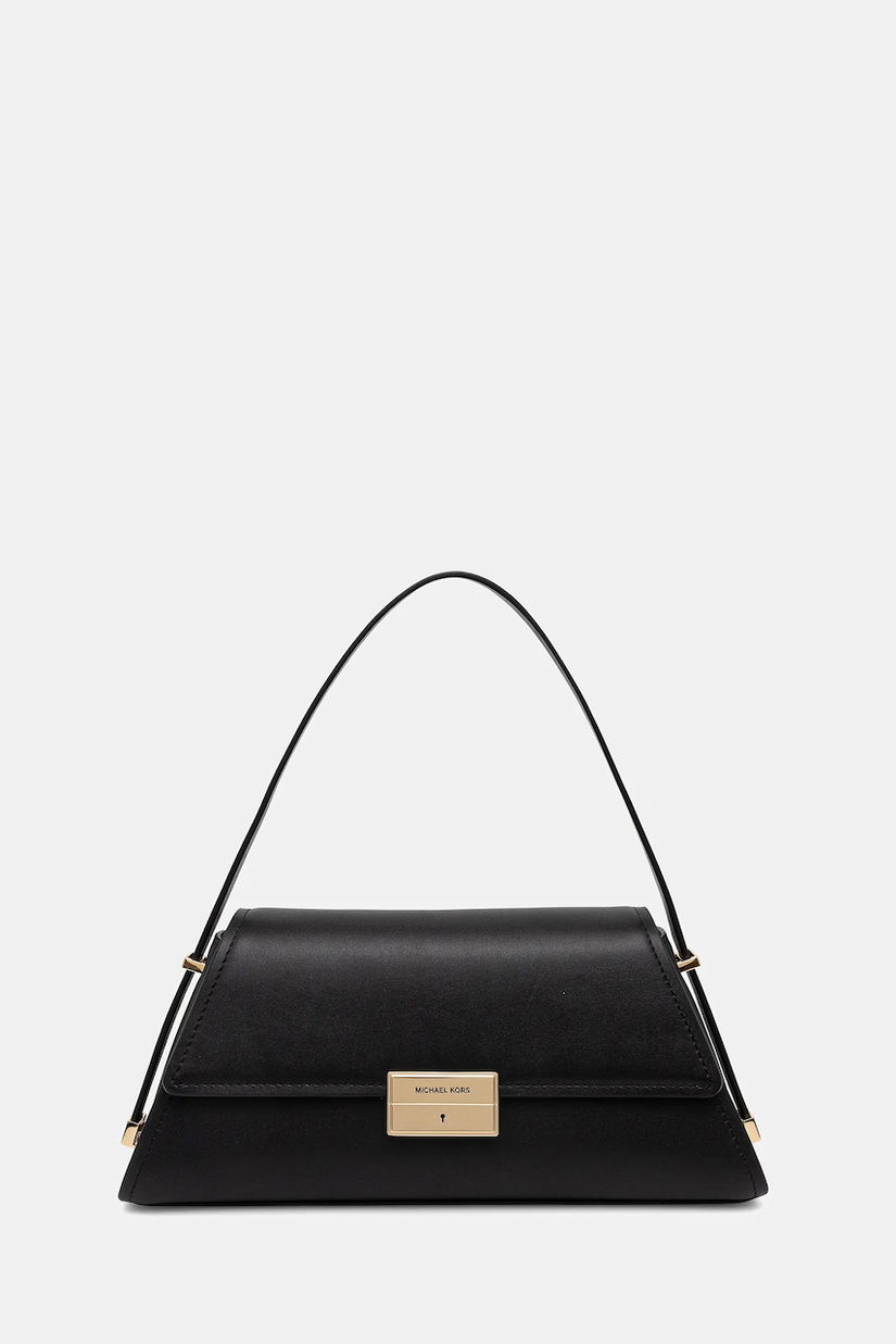 MICHAEL Michael Kors geantă de piele LUDLOW culoarea negru, 30F4GLNL2L