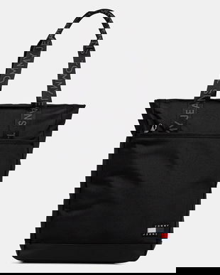 Tommy Jeans geantă culoarea negru, AM0AM13393