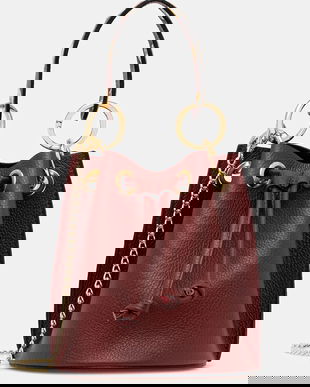 Answear.LAB poseta de piele culoarea bordo