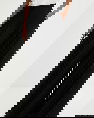 Answear.LAB pantaloni culoarea negru, lat, high waist