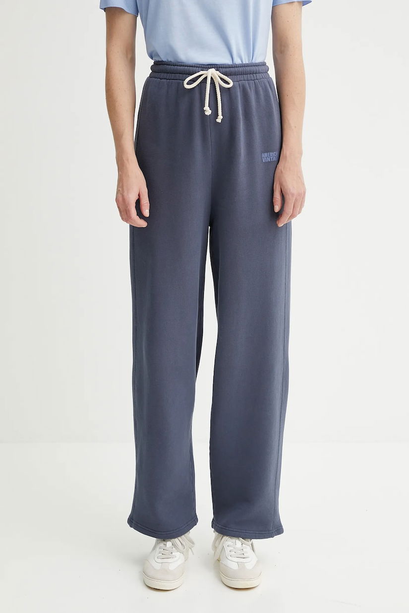 American Vintage pantaloni de trening cu imprimeu, IZU05A