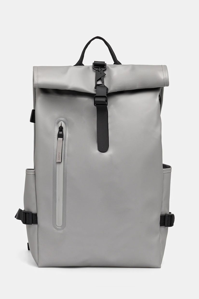 Rains rucsac 14590 Rolltop Rucksack Large culoarea gri, mare, uni, 14590