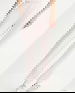 American Vintage pantaloni de trening culoarea roz, uni, IZU05B