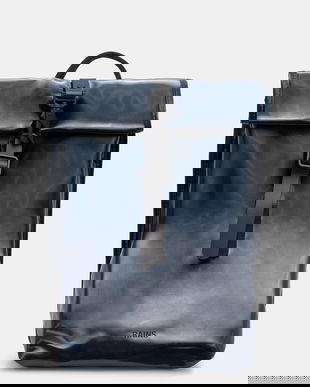 Rains rucsac 13330 Rolltop Rucksack Mini culoarea bleumarin, mare, uni, 13330