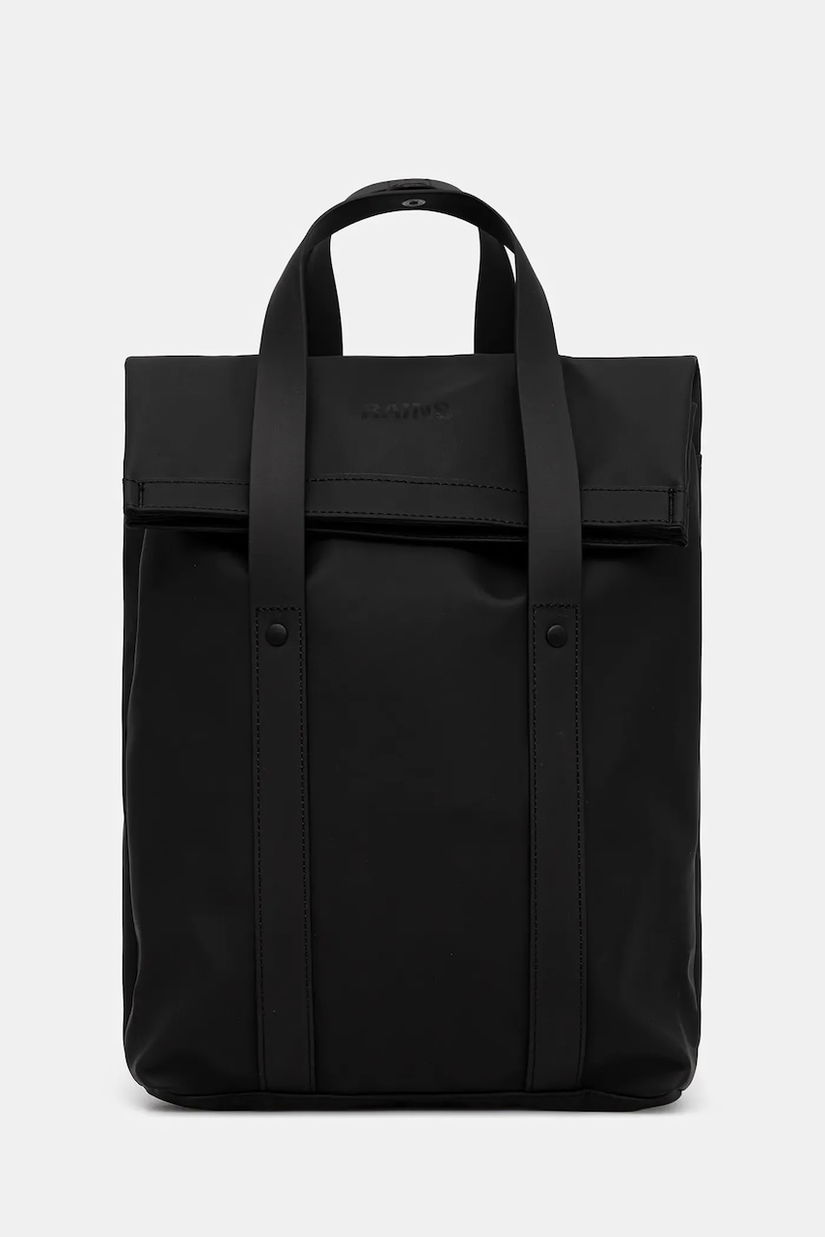 Rains rucsac 12780 2 Way Tote Backpack Mini culoarea negru, mare, uni, 12780