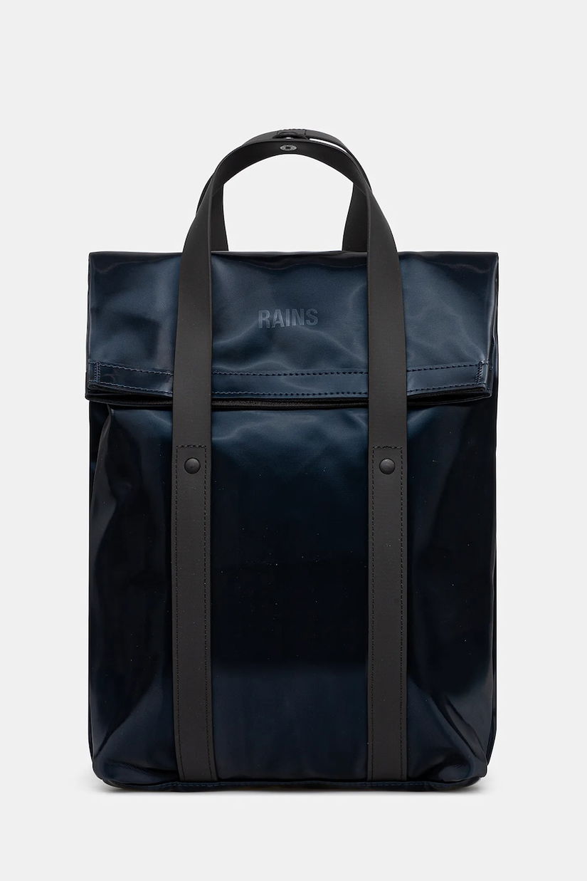 Rains rucsac 12780 2 Way Tote Backpack Mini culoarea bleumarin, mare, uni, 12780